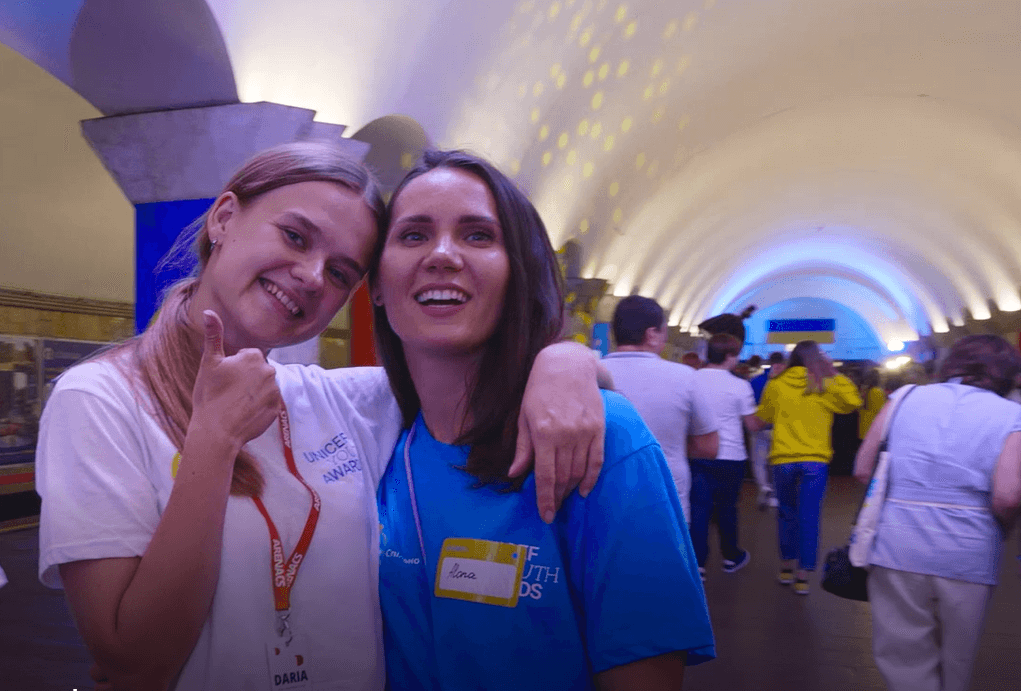 Unicef Youth Awards on the metro station